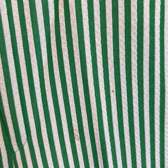Vintage 70’s Jack Winter green/white striped wide leg trousers size 4​ - Picture 2 of 4